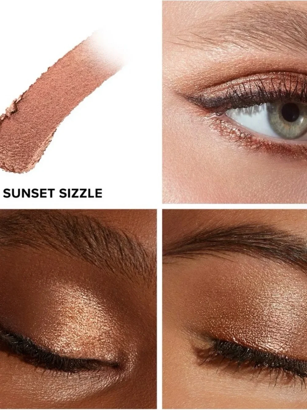 Too Faced Pink Metallic Eyeshadow Stick with Champagne Shimmer